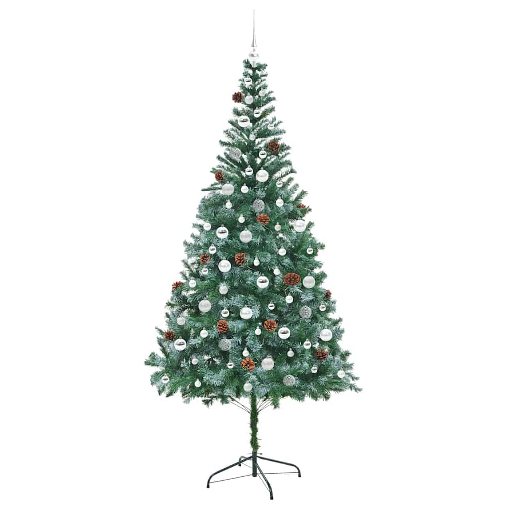 Sapin de Noël artificiel avec 300 LED Vert 210 cm PVC et Acier - XIOS