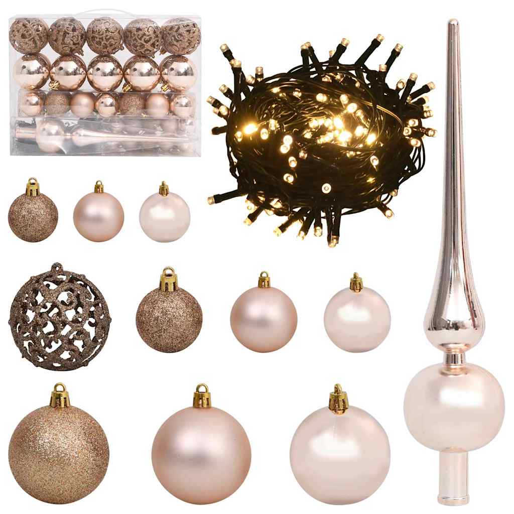 Sapin de Noël artificiel pré-éclairé Vert 120 cm PVC et métal - XIOS