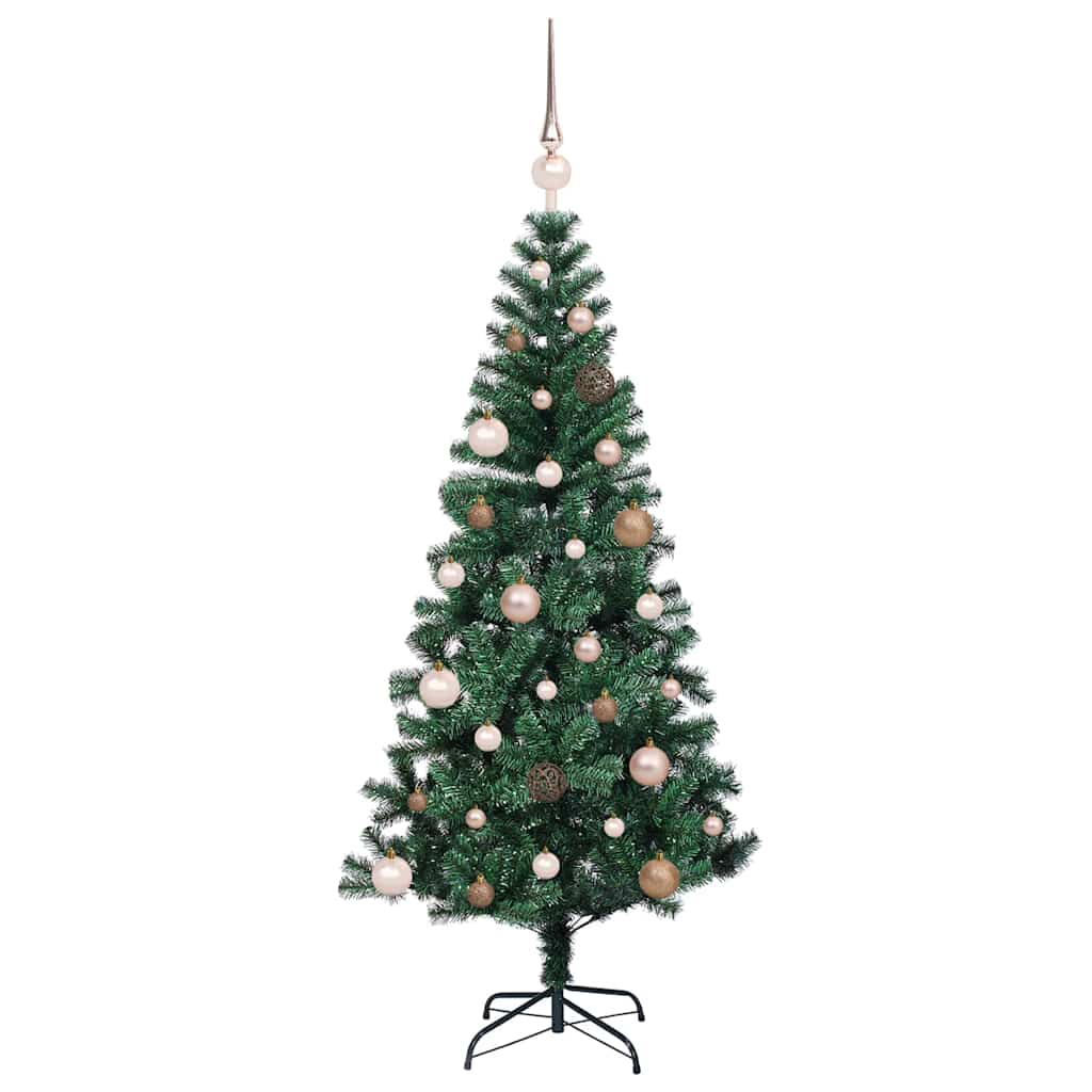 Sapin de Noël artificiel pré-éclairé Vert 150 cm PVC et métal - XIOS