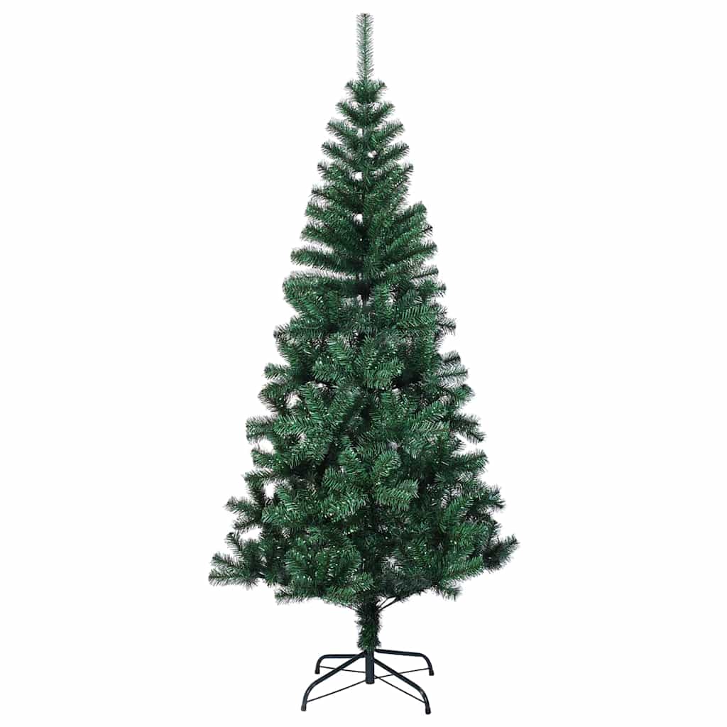 Sapin de Noël artificiel pré-éclairé Vert 210 cm PVC et métal - XIOS