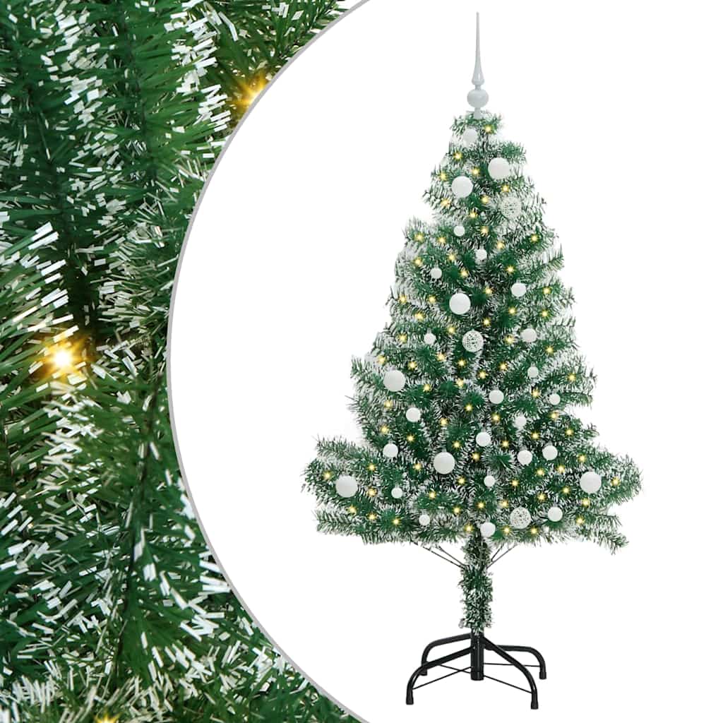 Arbre de Noël artificiel floconné de neige avec lumière LED - XIOS