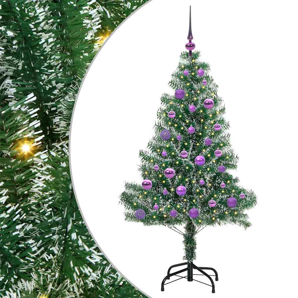Arbre de Noël artificiel floconné de neige avec lumière LED - XIOS