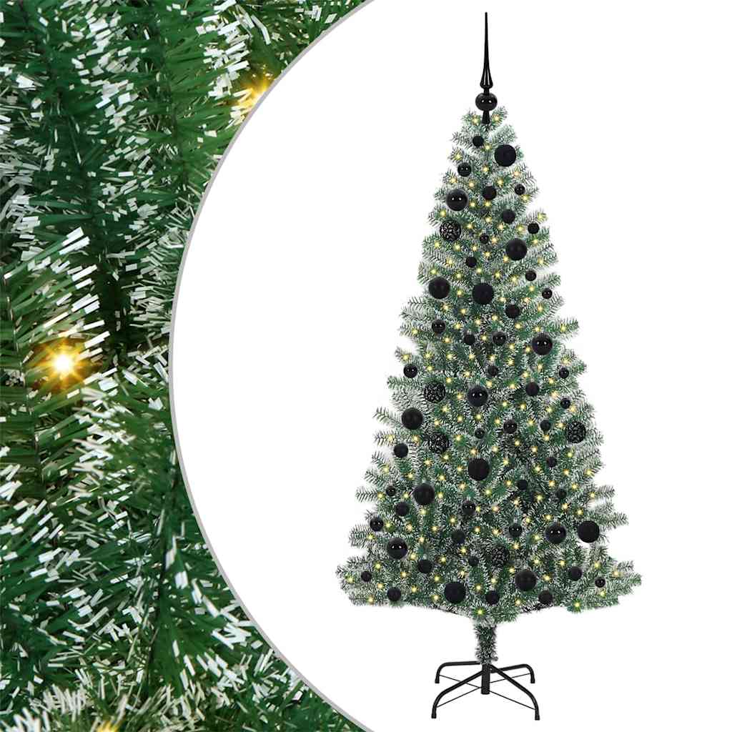 Arbre de Noël artificiel floconné de neige avec lumière LED - XIOS