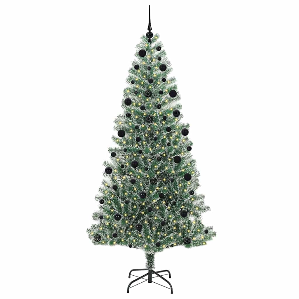 Arbre de Noël artificiel floconné de neige avec lumière LED - XIOS
