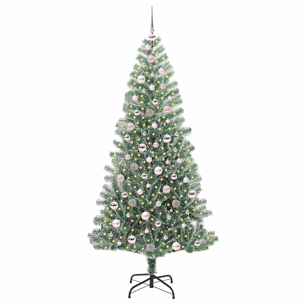 Arbre de Noël artificiel floconné de neige avec lumière LED - XIOS