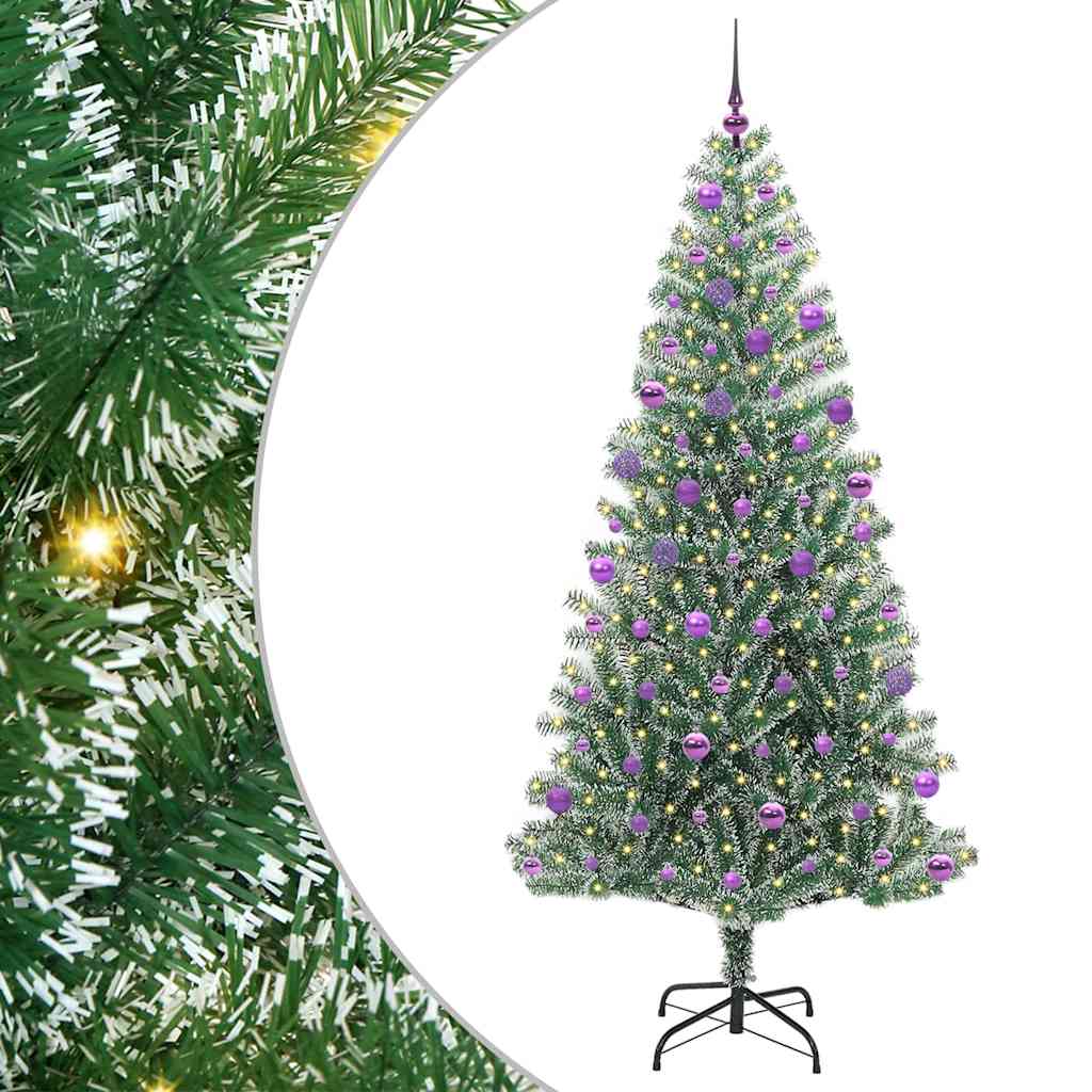 Arbre de Noël artificiel floconné de neige avec lumière LED - XIOS