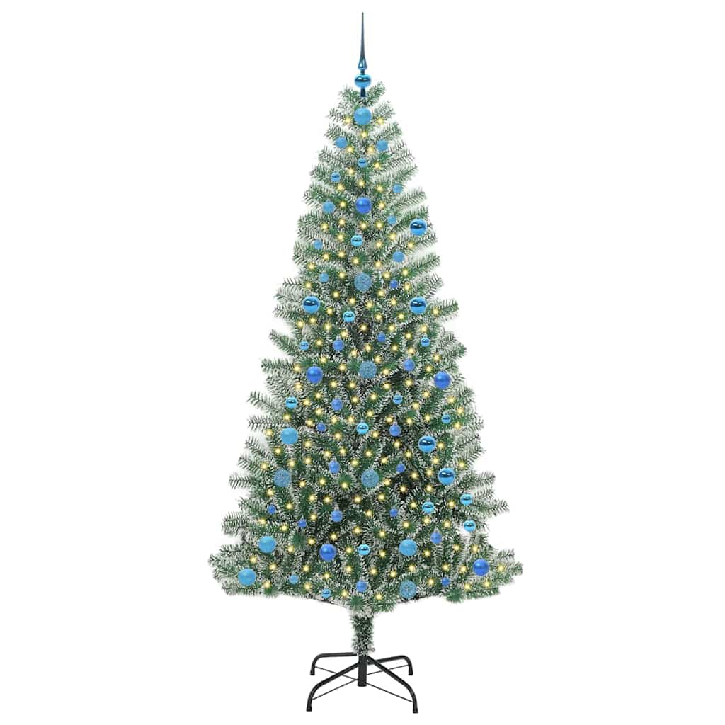 Arbre de Noël artificiel floconné de neige avec lumière LED - XIOS
