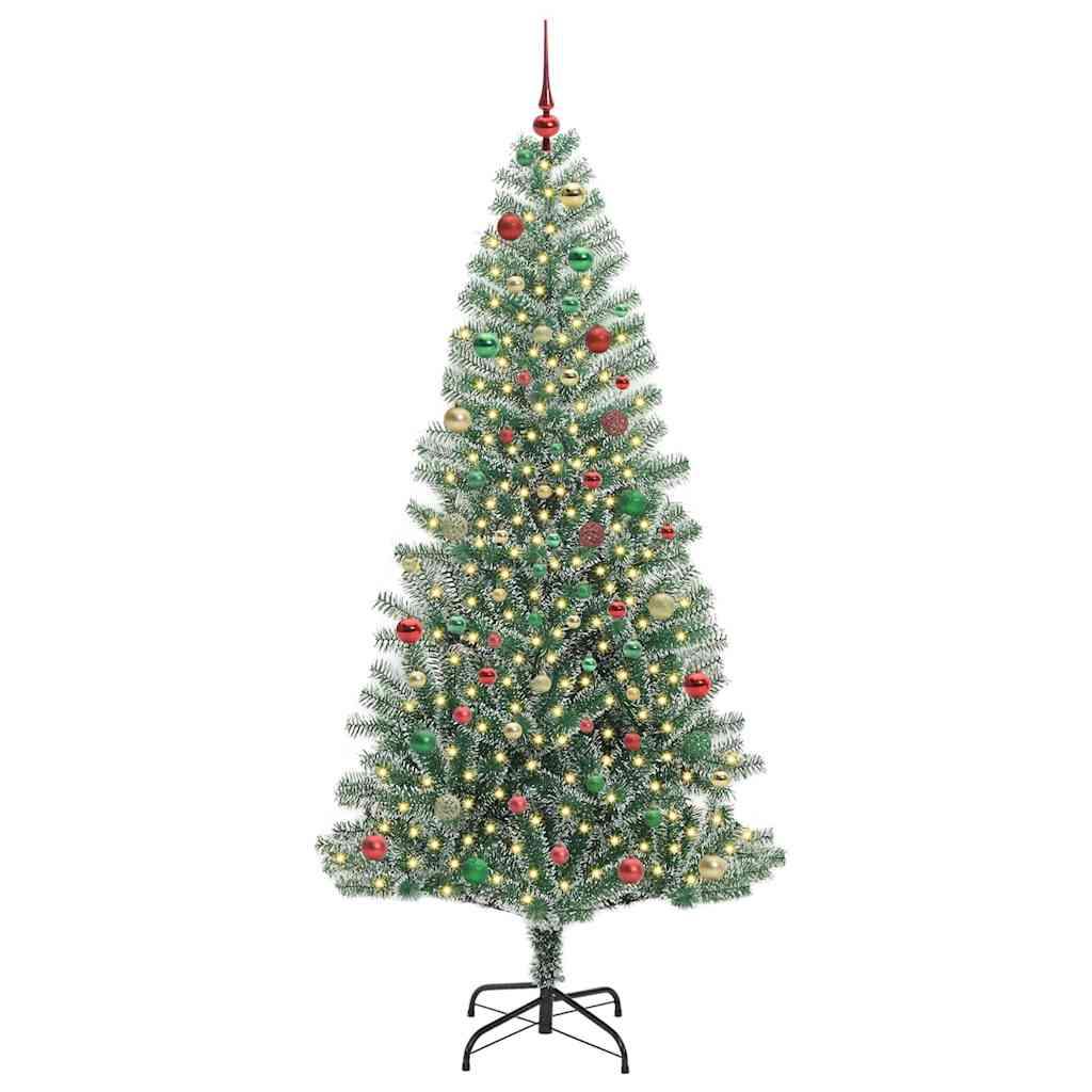 Arbre de Noël artificiel floconné de neige avec lumière LED - XIOS