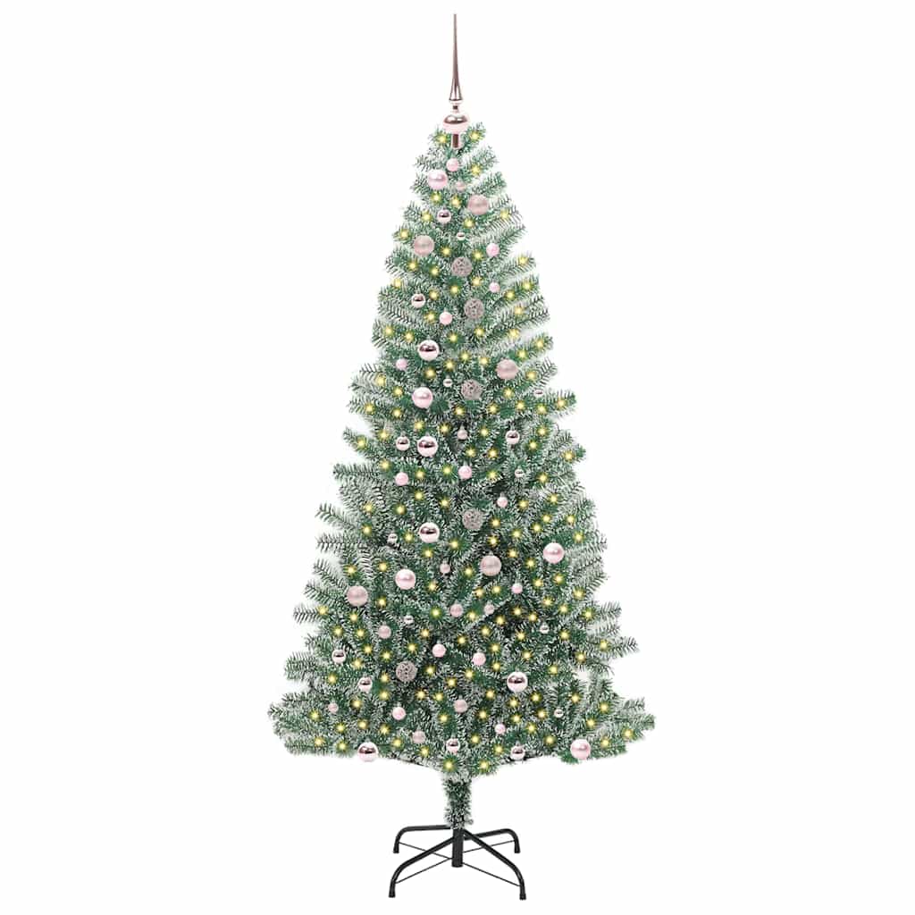 Arbre de Noël artificiel floconné de neige avec lumière LED - XIOS