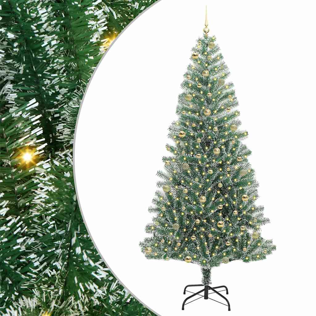 Arbre de Noël artificiel floconné de neige avec lumière LED - XIOS
