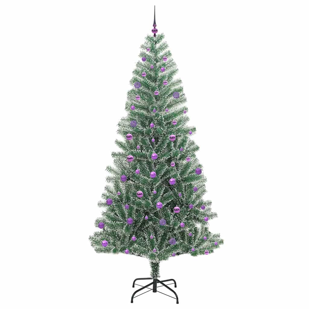 Arbre de Noël artificiel floconné de neige avec lumière LED - XIOS