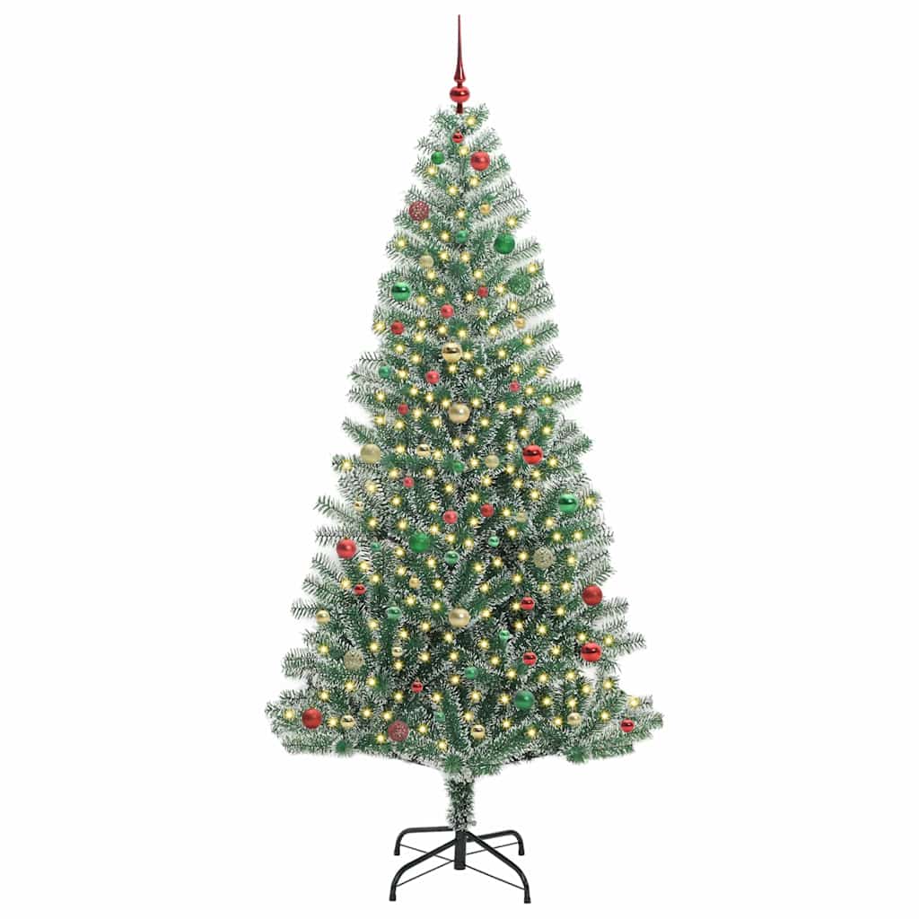 Arbre de Noël artificiel floconné de neige avec lumière LED - XIOS