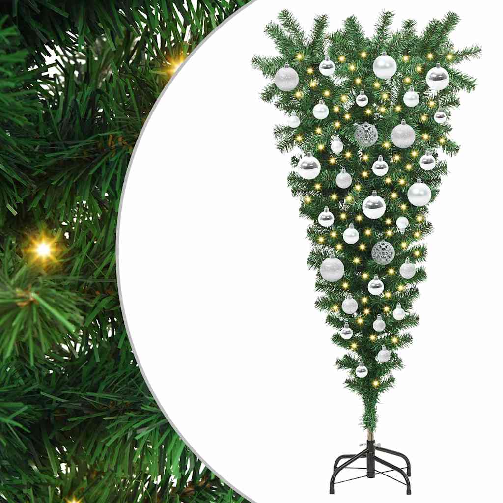Arbre de Noël artificiel pré-éclairé à l'envers avec ensemble de boules - XIOS