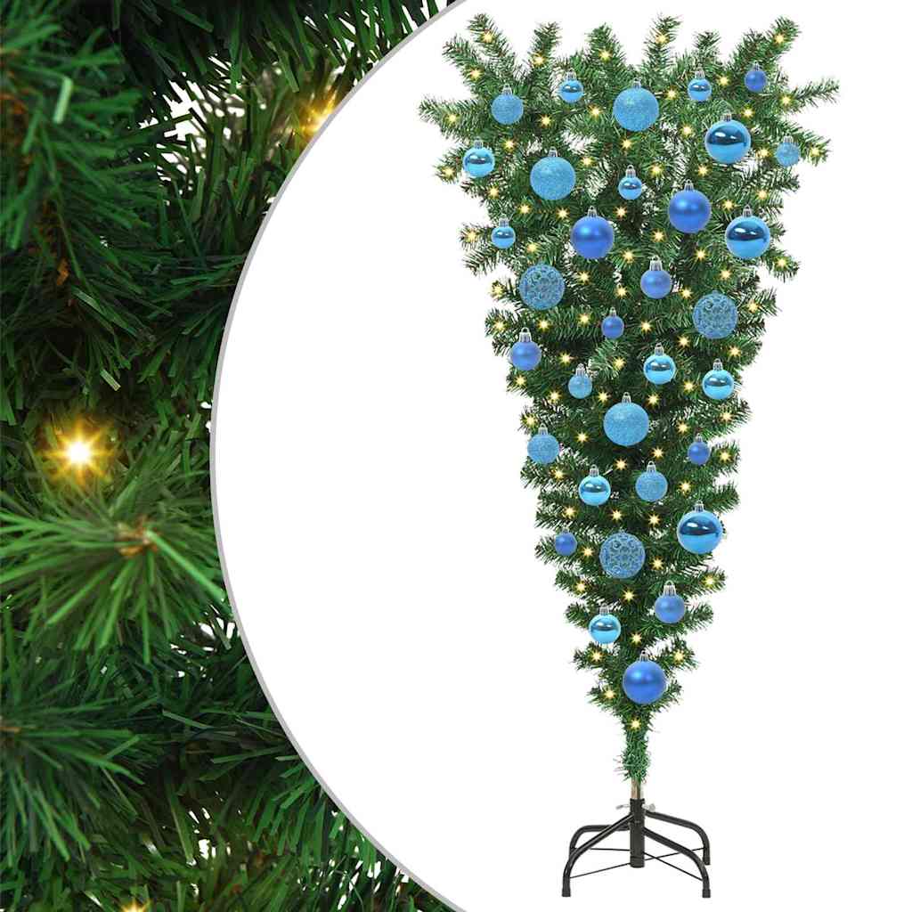 Arbre de Noël artificiel pré-éclairé à l'envers avec ensemble de boules - XIOS