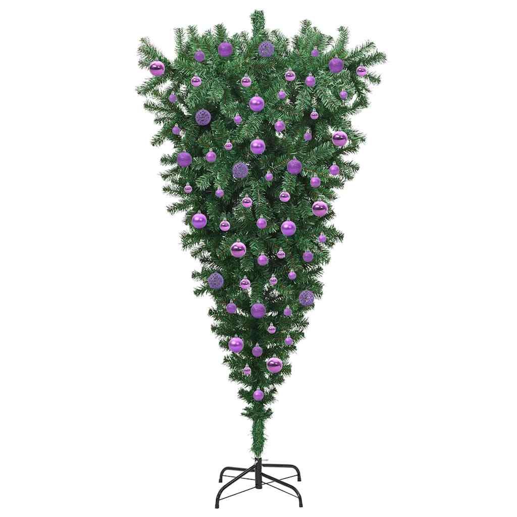 Sapin de Noël artificiel pré-éclairé à l'envers avec ensemble de boules - XIOS