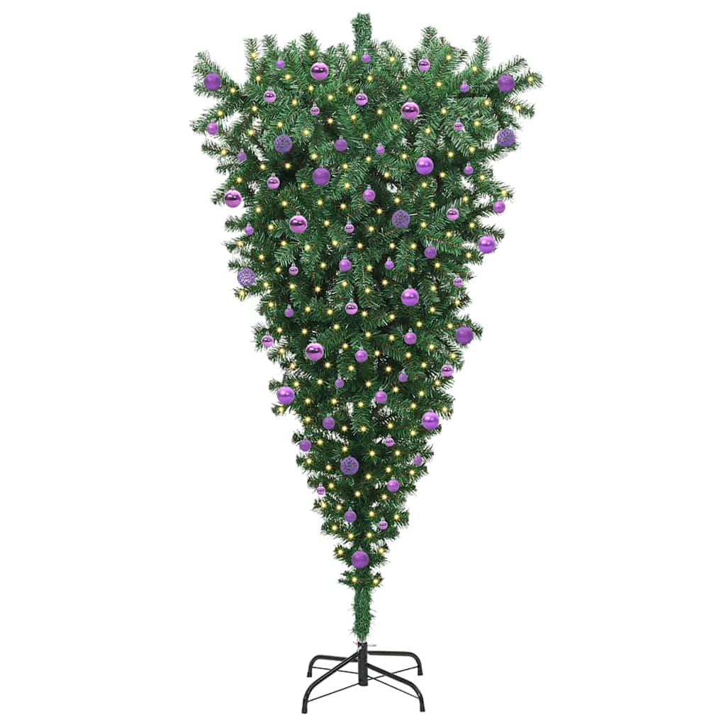 Arbre de Noël artificiel pré-éclairé à l'envers avec ensemble de boules - XIOS