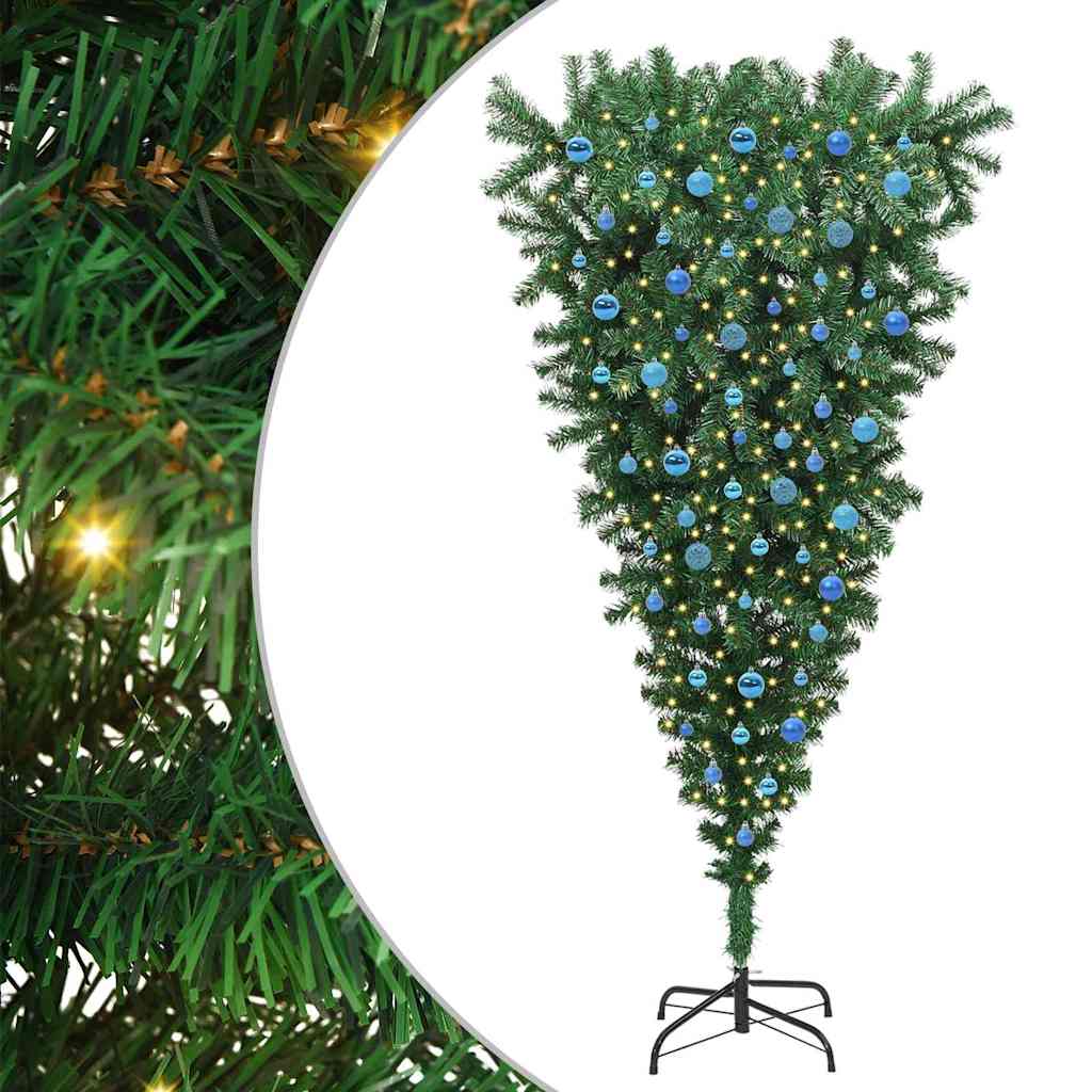 Arbre de Noël artificiel pré-éclairé à l'envers avec ensemble de boules - XIOS