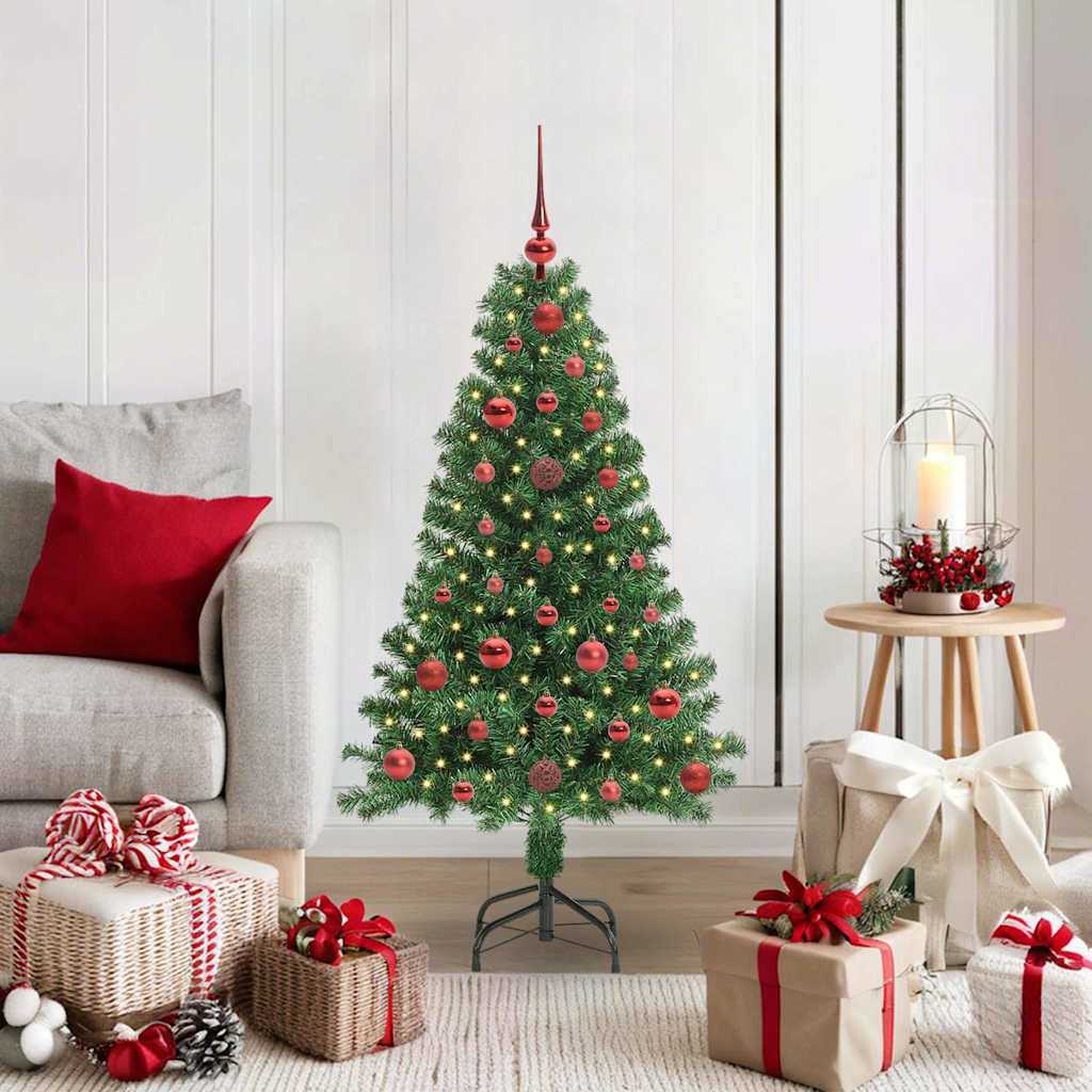 Sapin de Noël artificiel Vert 120 cm PVC, Acier et Plastique - XIOS