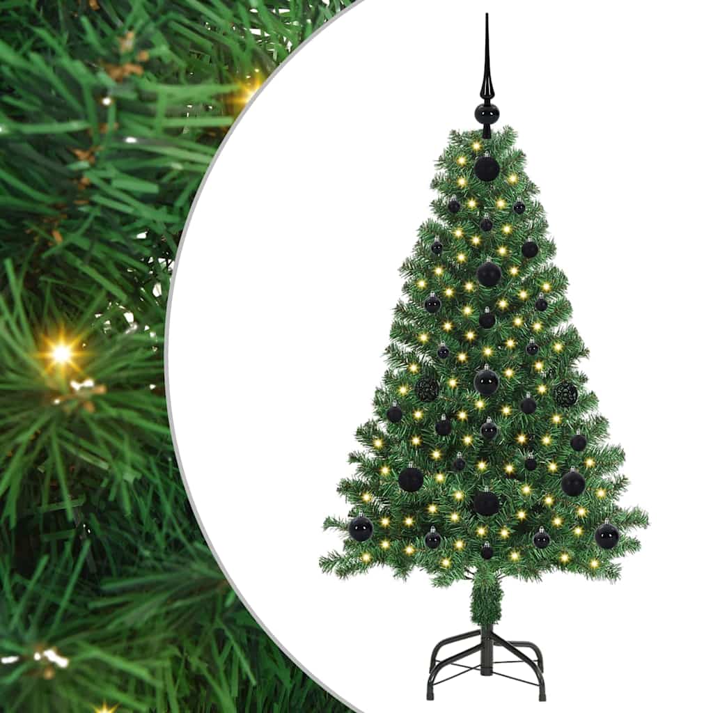 Sapin de Noël artificiel Vert 120 cm PVC, Acier et Plastique - XIOS