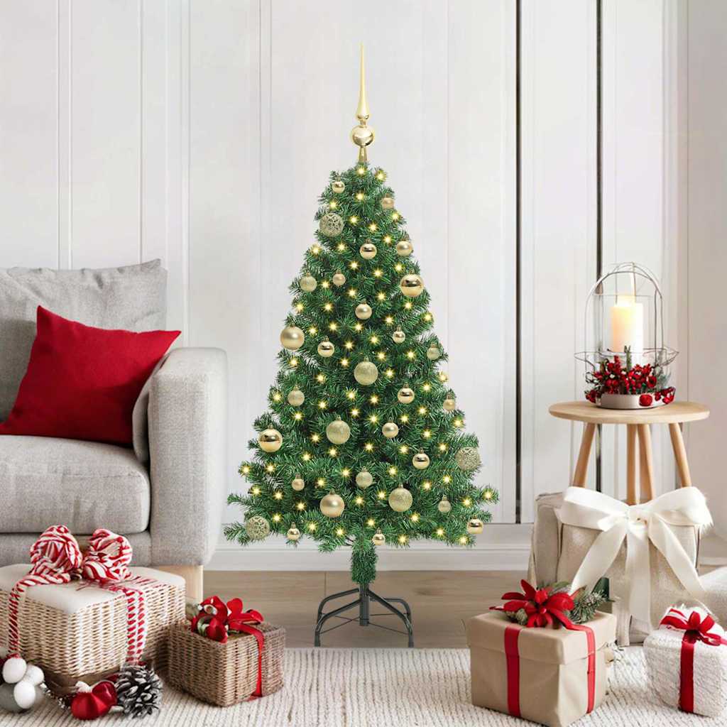 Sapin de Noël artificiel Vert 120 cm PVC, Acier et Plastique - XIOS