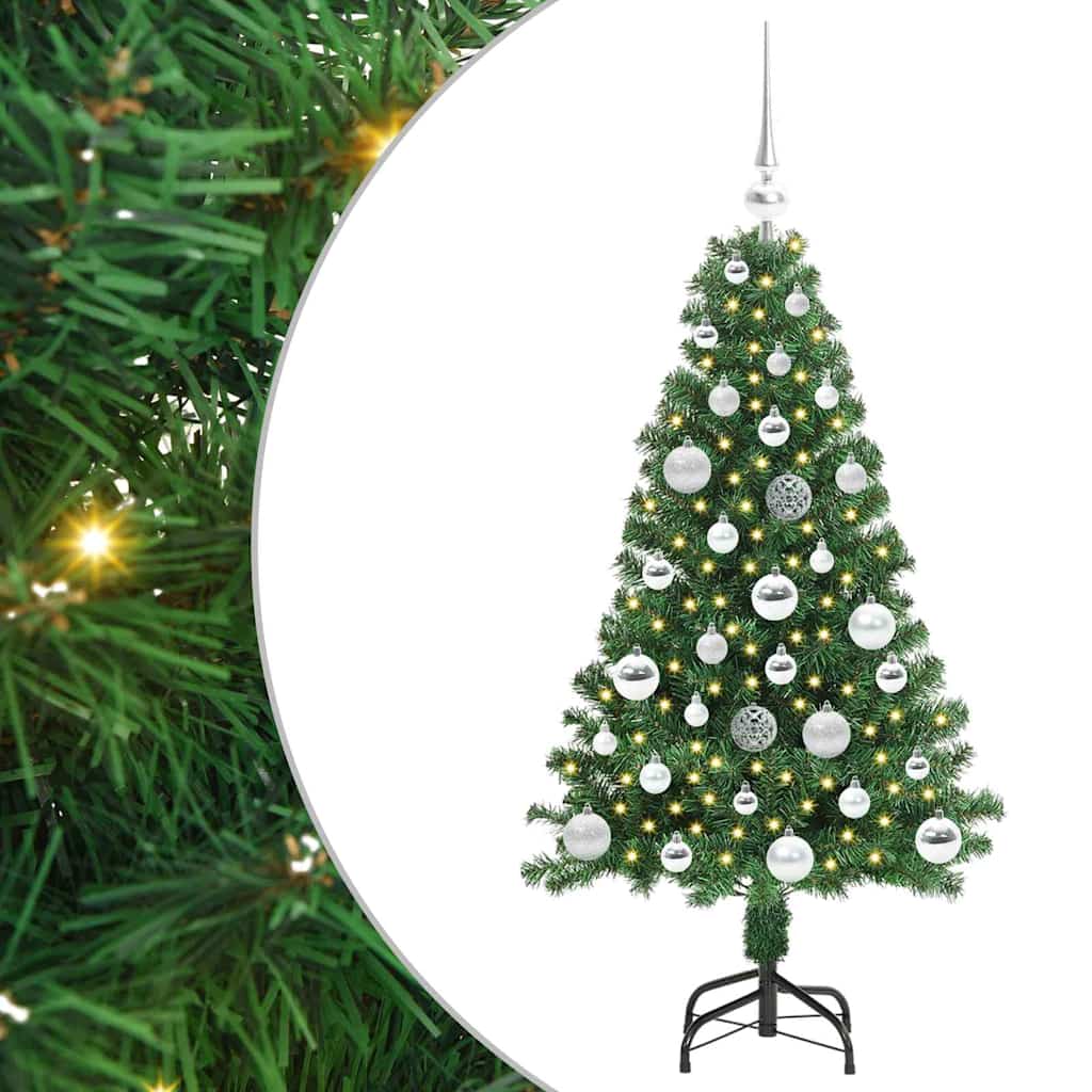 Sapin de Noël artificiel Vert 120 cm PVC, Acier et Plastique - XIOS