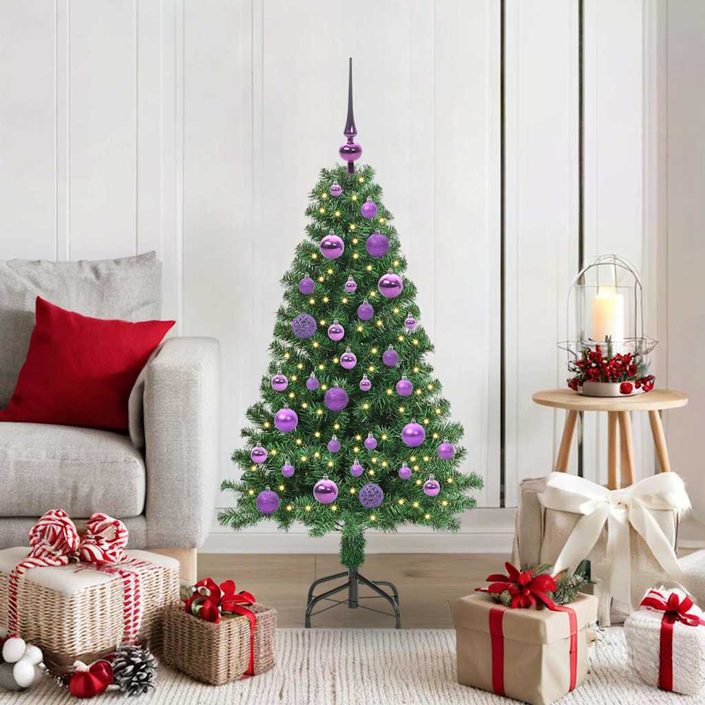 Sapin de Noël artificiel Vert 120 cm PVC, Acier et Plastique - XIOS