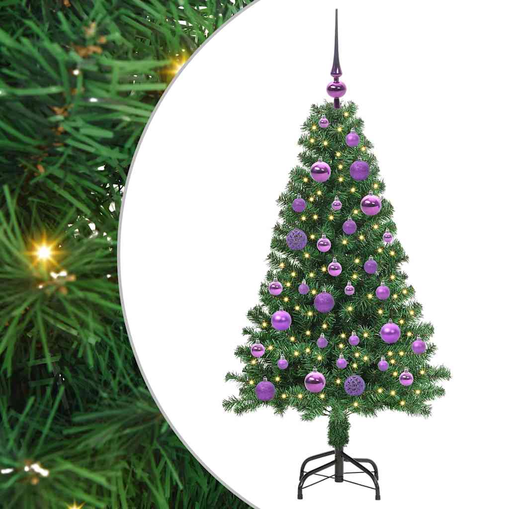 Sapin de Noël artificiel Vert 120 cm PVC, Acier et Plastique - XIOS