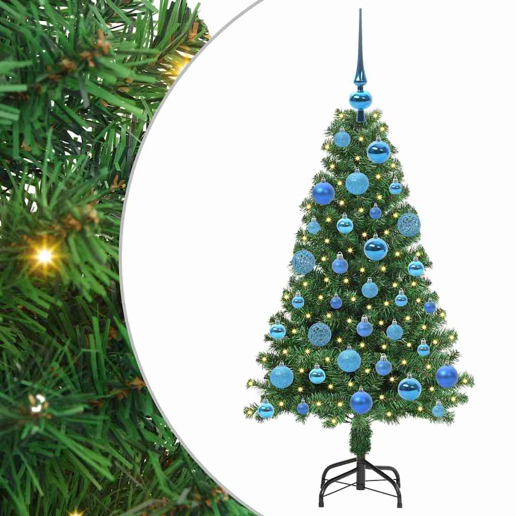 Sapin de Noël artificiel Vert 120 cm PVC, Acier et Plastique - XIOS