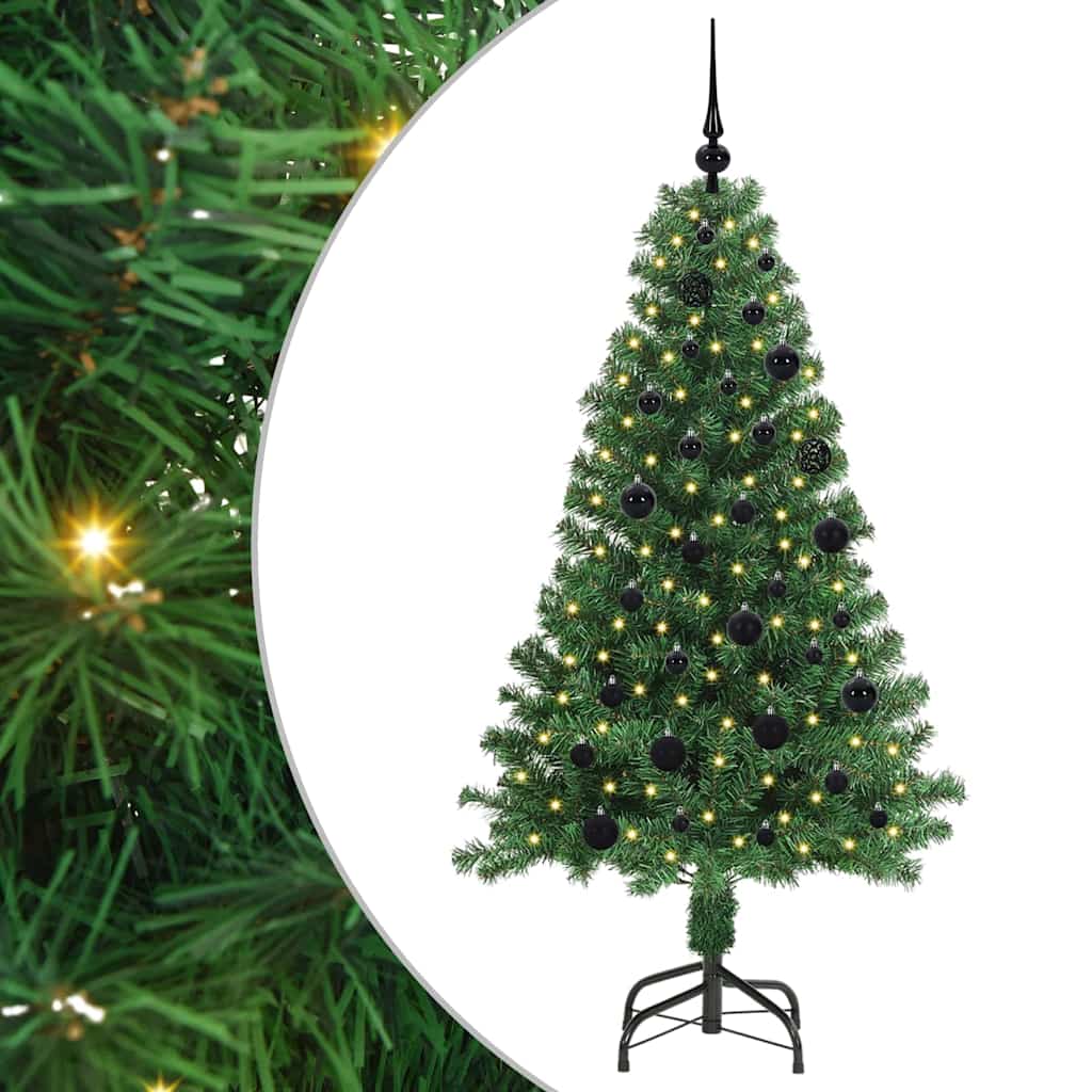 Sapin de Noël artificiel Vert 150 cm PVC, Acier et Plastique - XIOS