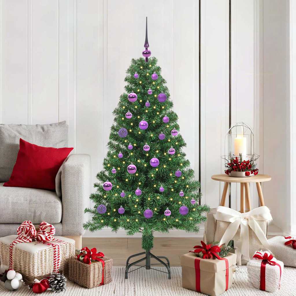 Sapin de Noël artificiel Vert 150 cm PVC, Acier et Plastique - XIOS