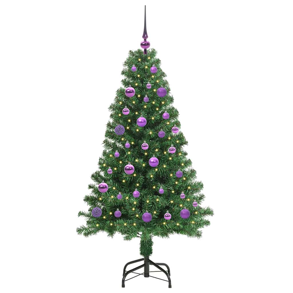 Sapin de Noël artificiel Vert 150 cm PVC, Acier et Plastique - XIOS