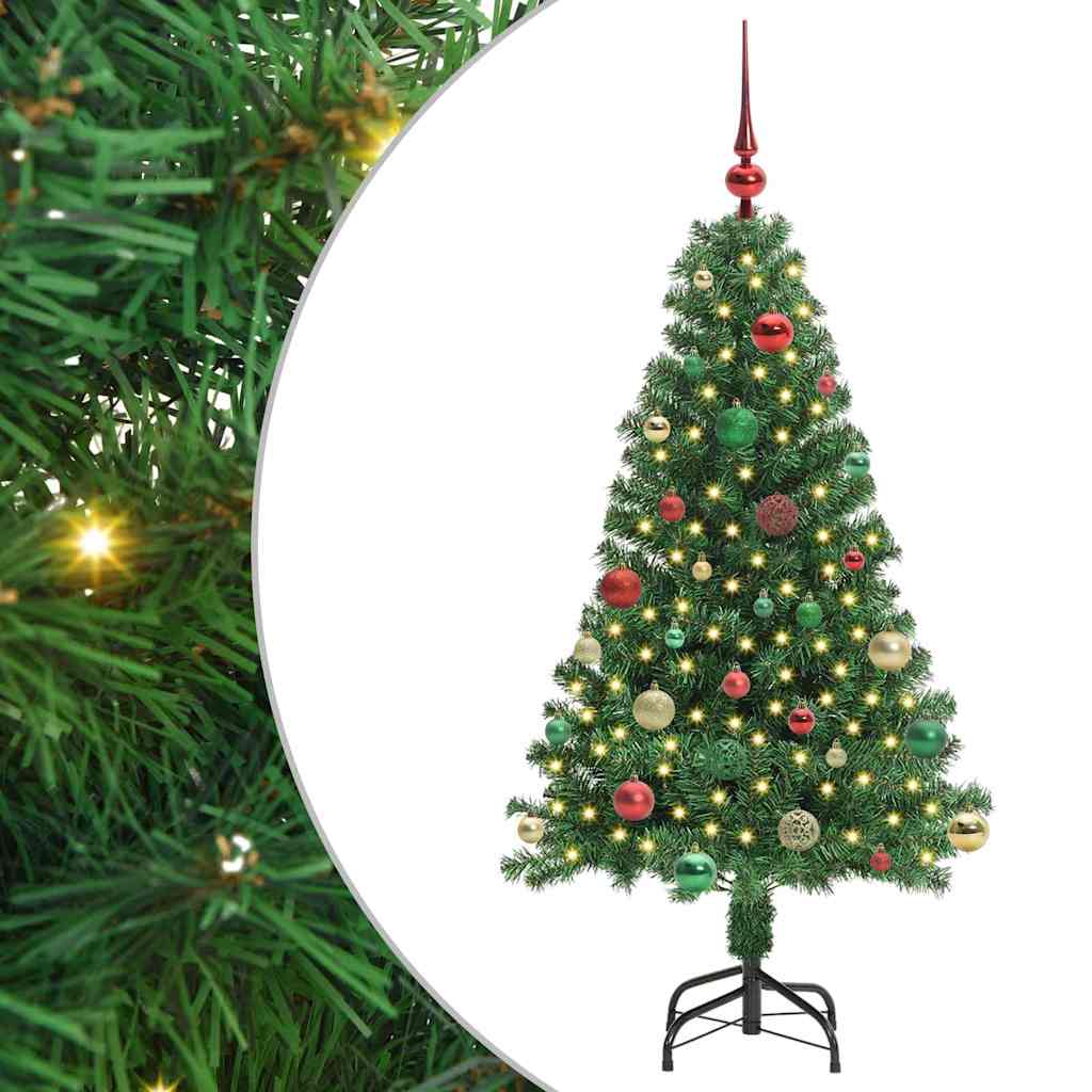Sapin de Noël artificiel Vert 150 cm PVC, Acier et Plastique - XIOS