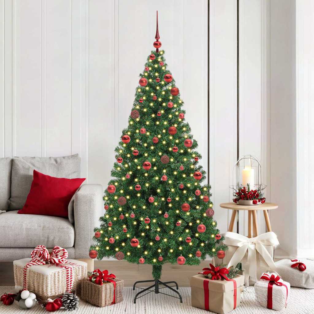 Sapin de Noël artificiel Vert 180 cm PVC, Acier et Plastique - XIOS