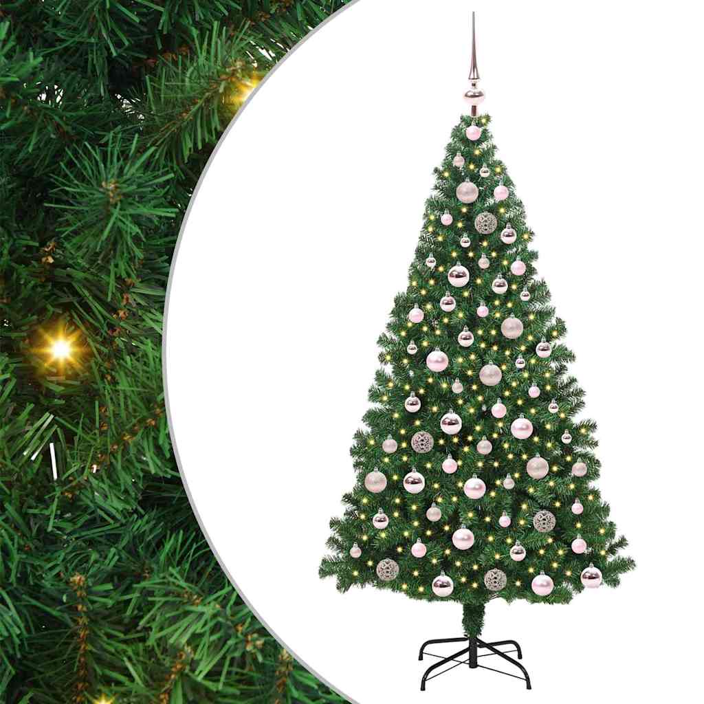 Sapin de Noël artificiel Vert 180 cm PVC, Acier et Plastique - XIOS