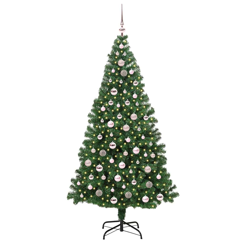 Sapin de Noël artificiel Vert 210 cm PVC, Acier et Plastique - XIOS