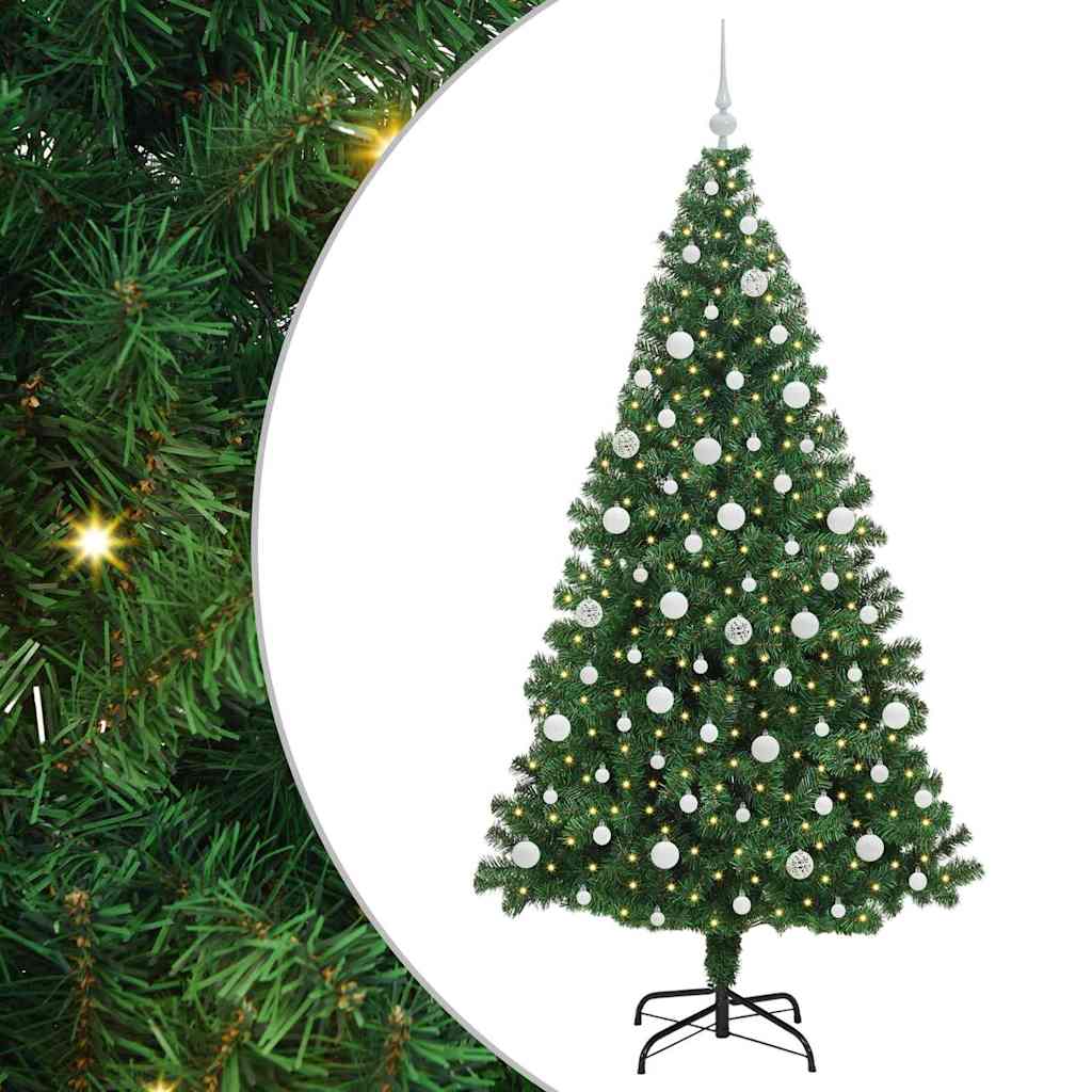 Sapin de Noël artificiel Vert 210 cm PVC, Acier et Plastique - XIOS