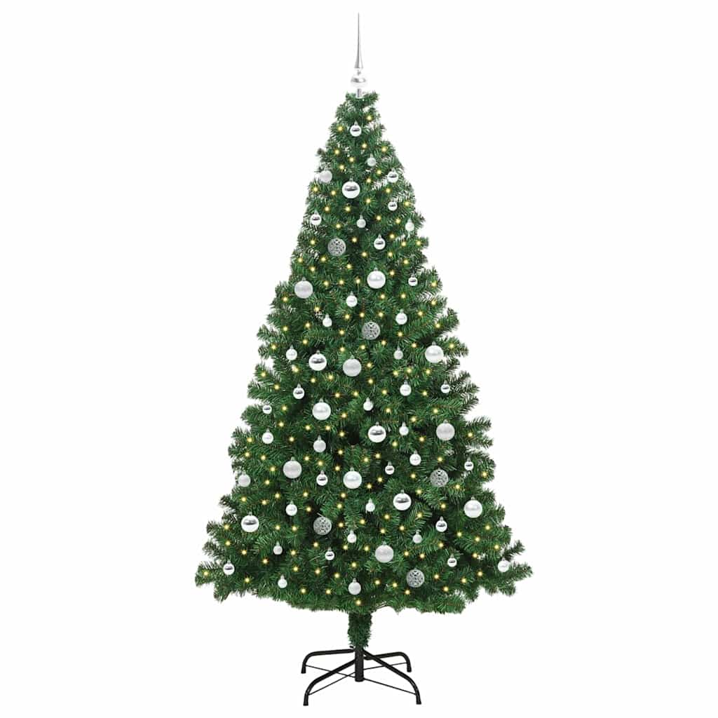 Sapin de Noël artificiel Vert 210 cm PVC, Acier et Plastique - XIOS