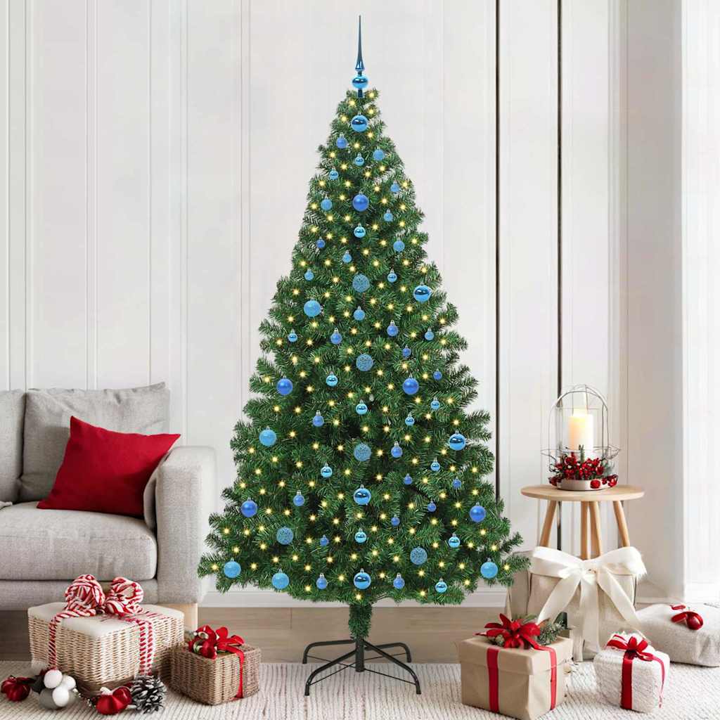 Sapin de Noël artificiel Vert 210 cm PVC, Acier et Plastique - XIOS