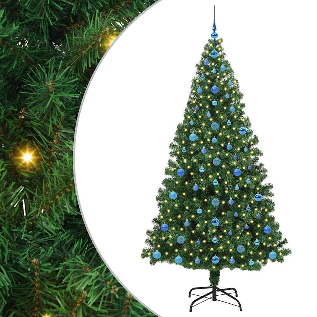 Sapin de Noël artificiel Vert 210 cm PVC, Acier et Plastique - XIOS