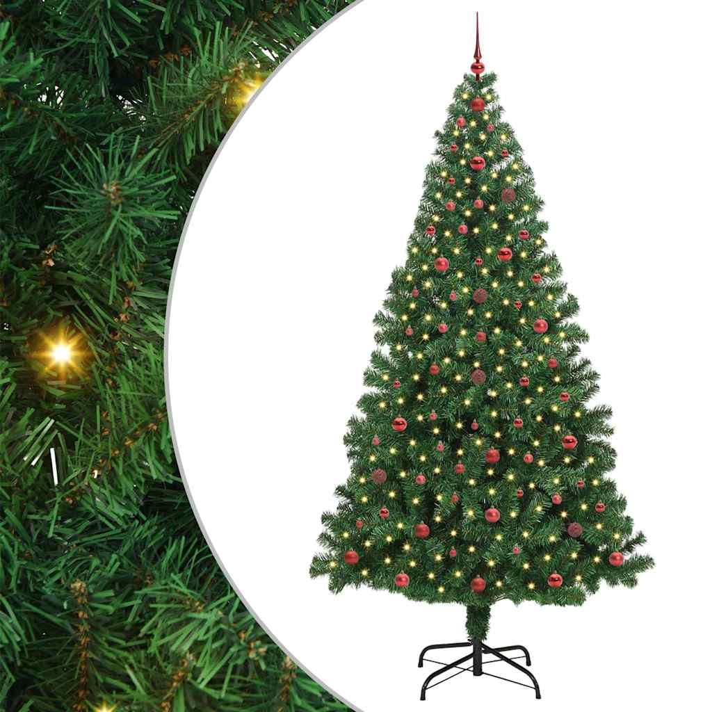 Sapin de Noël artificiel Vert 240 cm PVC, Acier et Plastique - XIOS