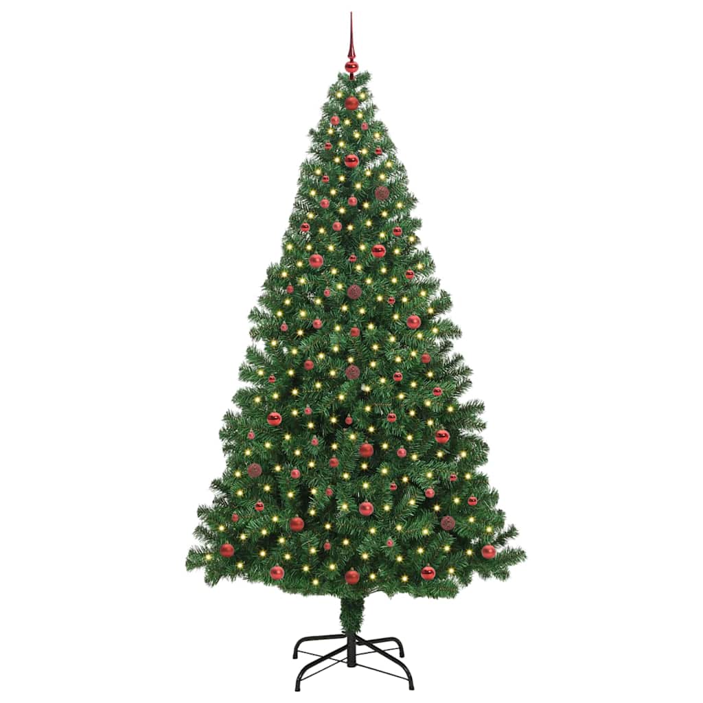 Sapin de Noël artificiel Vert 240 cm PVC, Acier et Plastique - XIOS