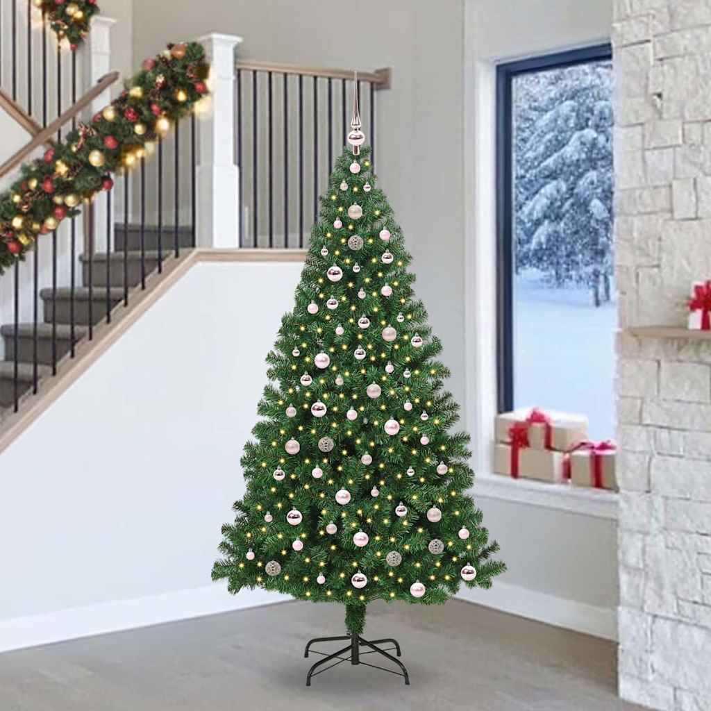 Sapin de Noël artificiel Vert 240 cm PVC, Acier et Plastique - XIOS