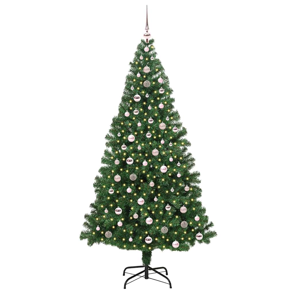 Sapin de Noël artificiel Vert 240 cm PVC, Acier et Plastique - XIOS