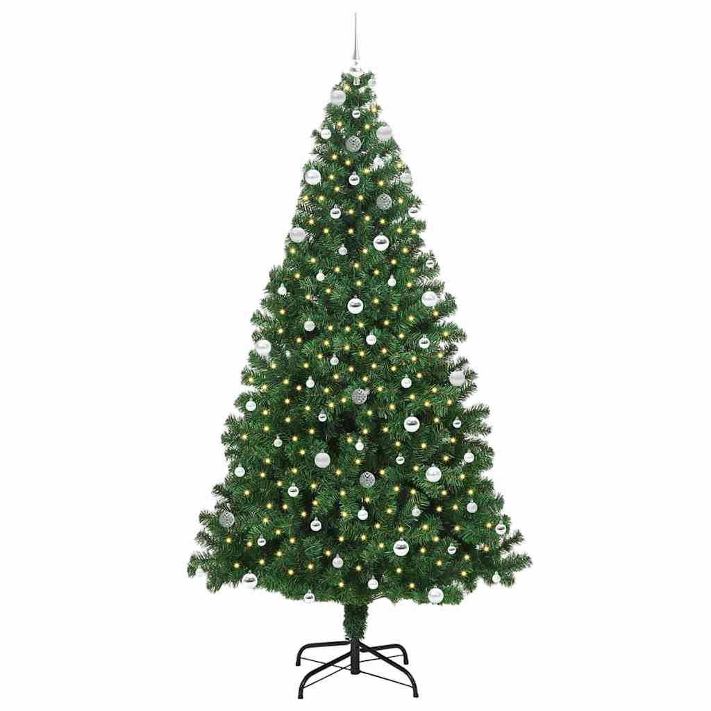 Sapin de Noël artificiel Vert 240 cm PVC, Acier et Plastique - XIOS
