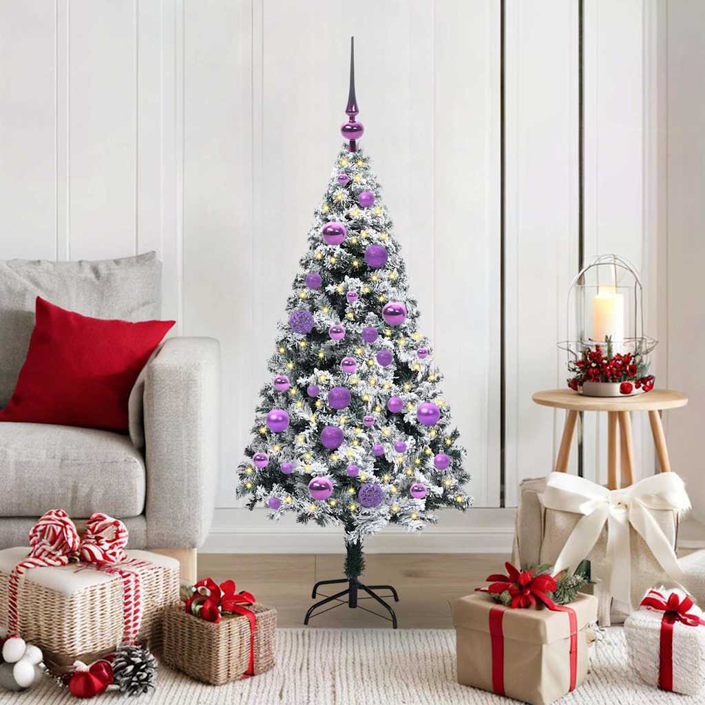Sapin de Noël artificiel Vert 120 cm PVC, Acier et Plastique - XIOS