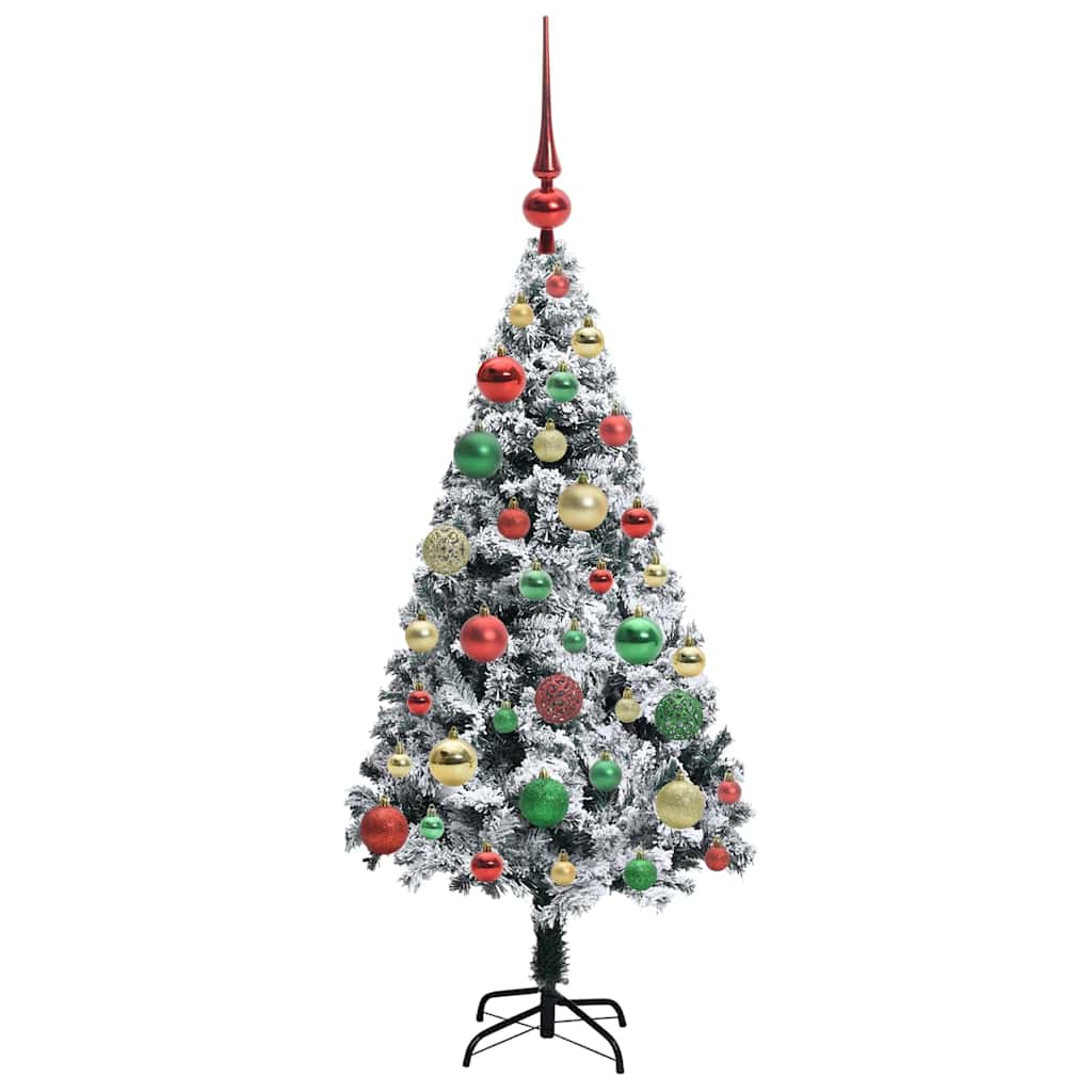 Sapin de Noël artificiel Blanc 120 cm PVC, Acier et Plastique - XIOS