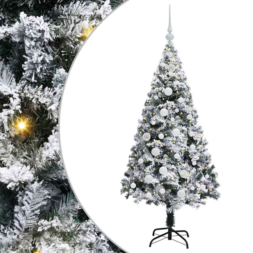 Sapin de Noël artificiel Vert 150 cm PVC, Acier et Plastique - XIOS