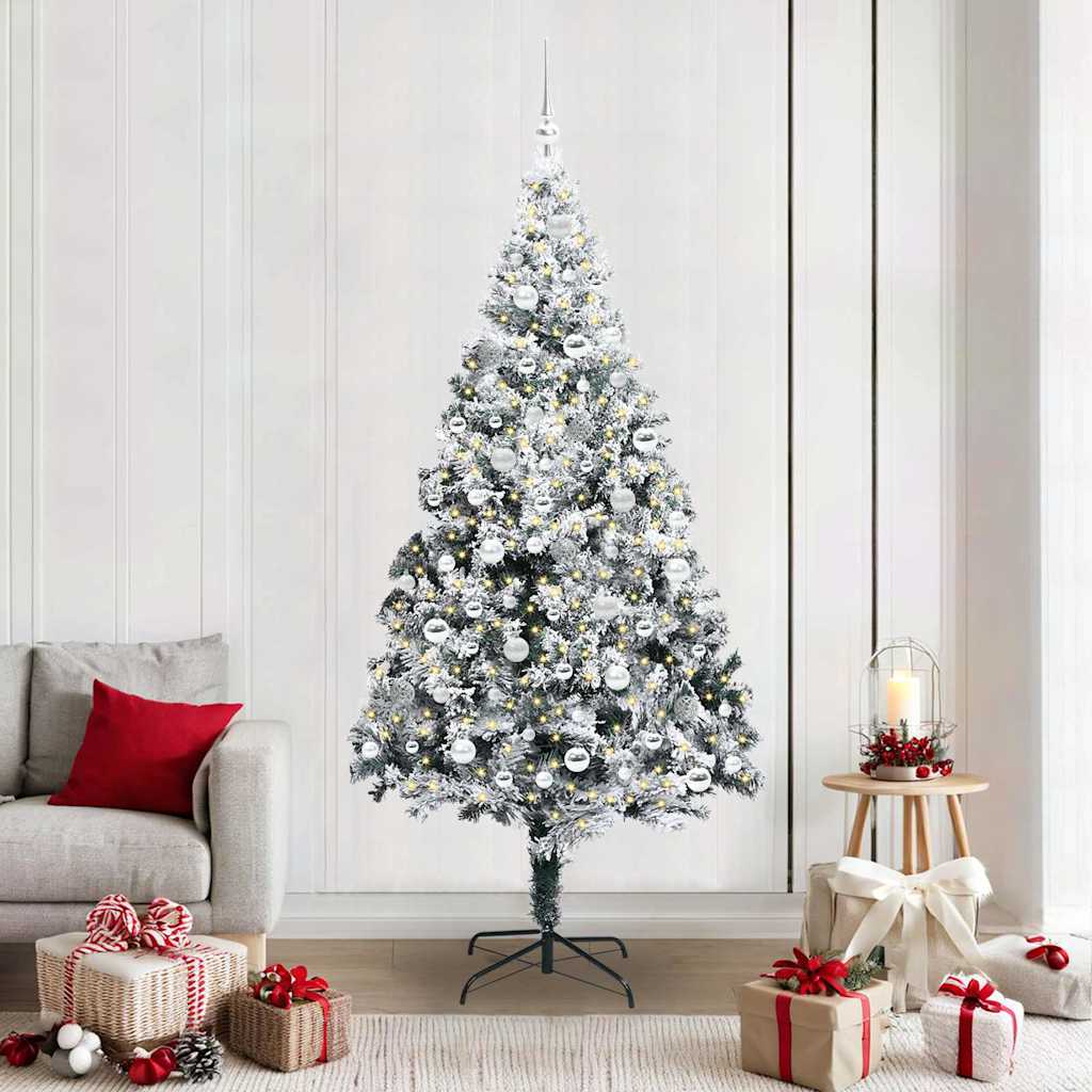 Sapin de Noël artificiel Vert 210 cm PVC, Acier et Plastique - XIOS
