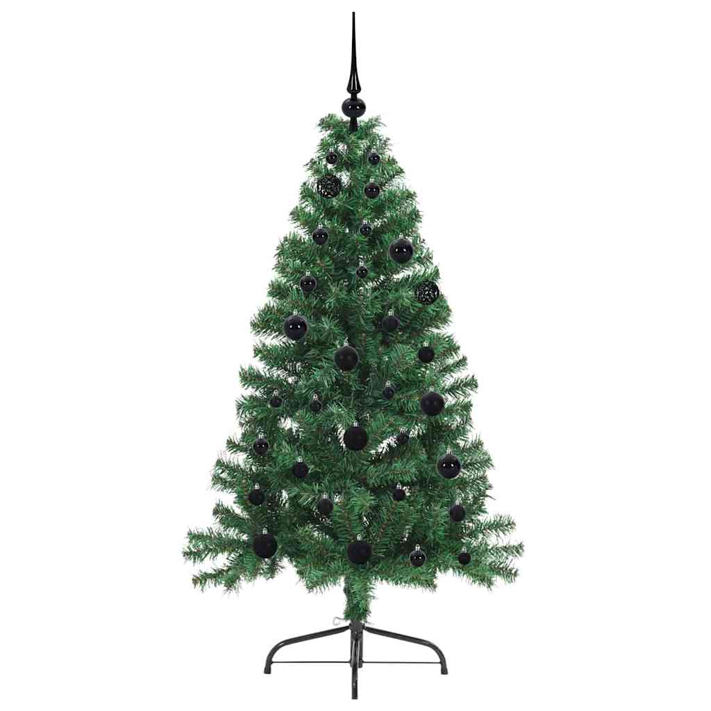 Sapin de Noël artificiel pré-éclairé Vert 150 cm PVC - XIOS