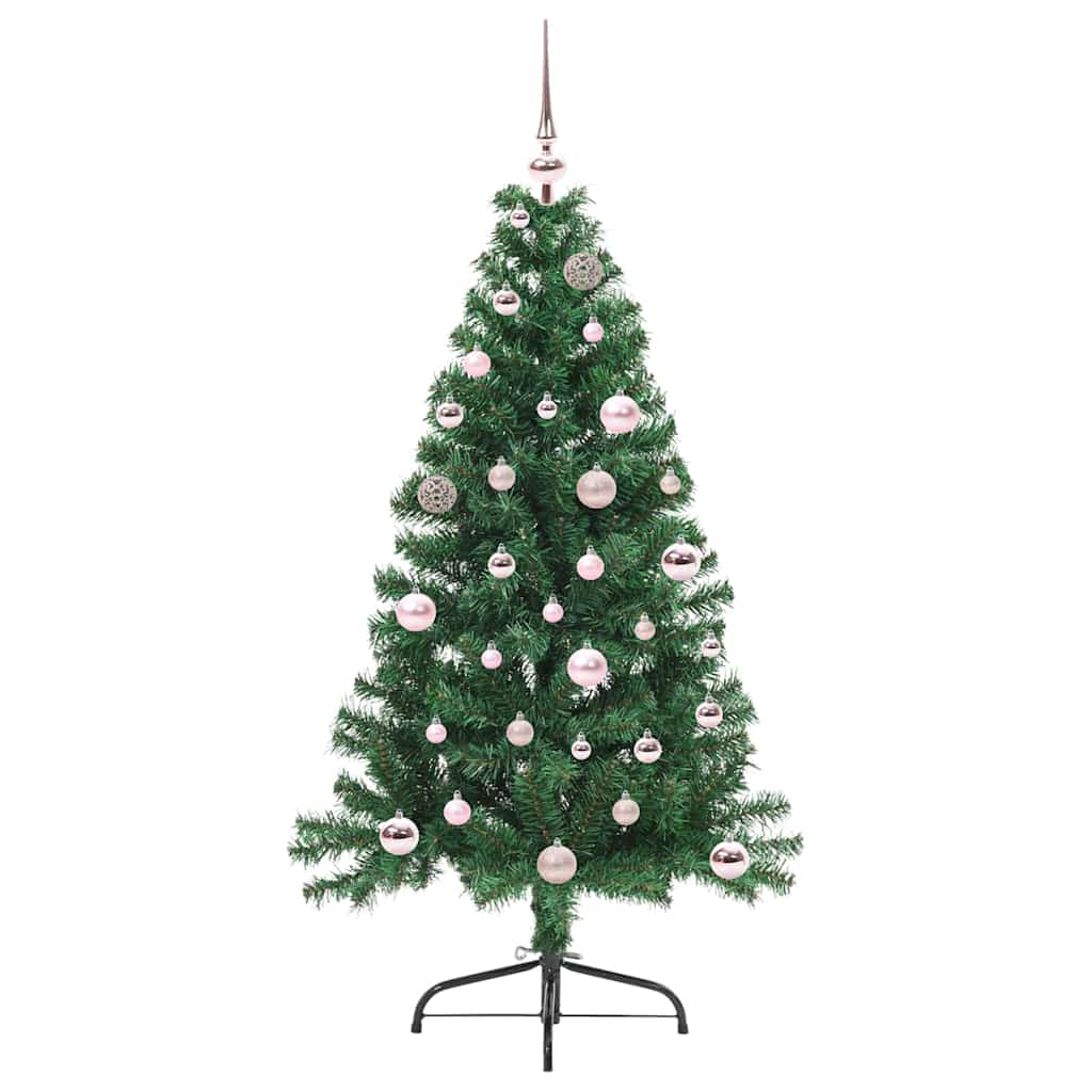 Sapin de Noël artificiel pré-éclairé Vert 150 cm PVC - XIOS